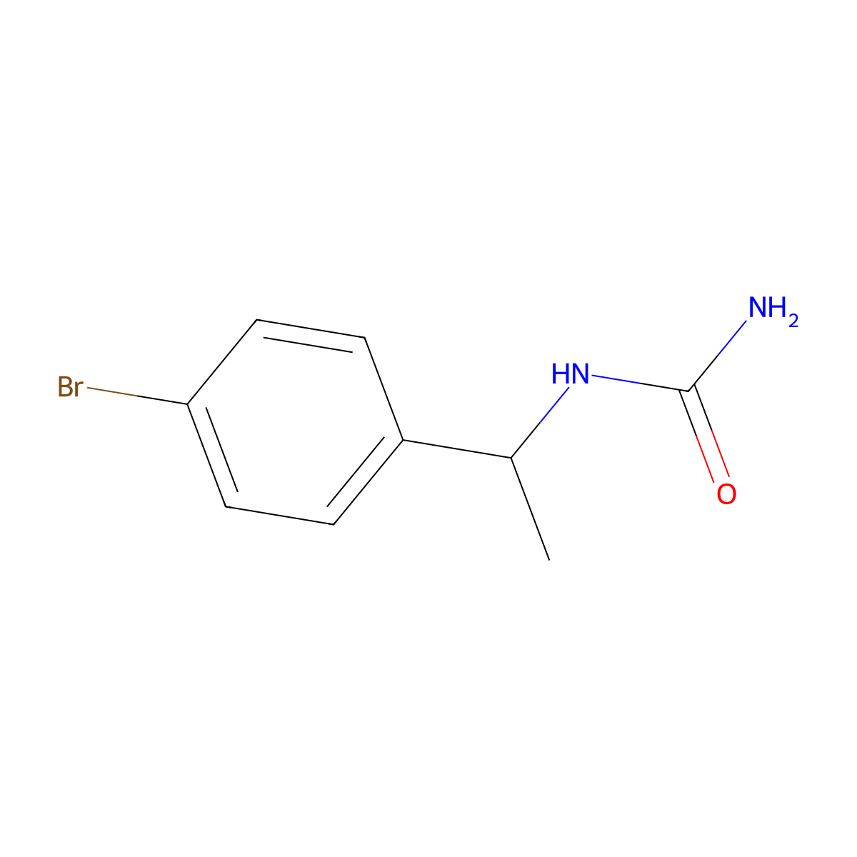 1-(1-(4-Bromophenyl)ethyl)urea molecular structure, CAS 727675-33-4