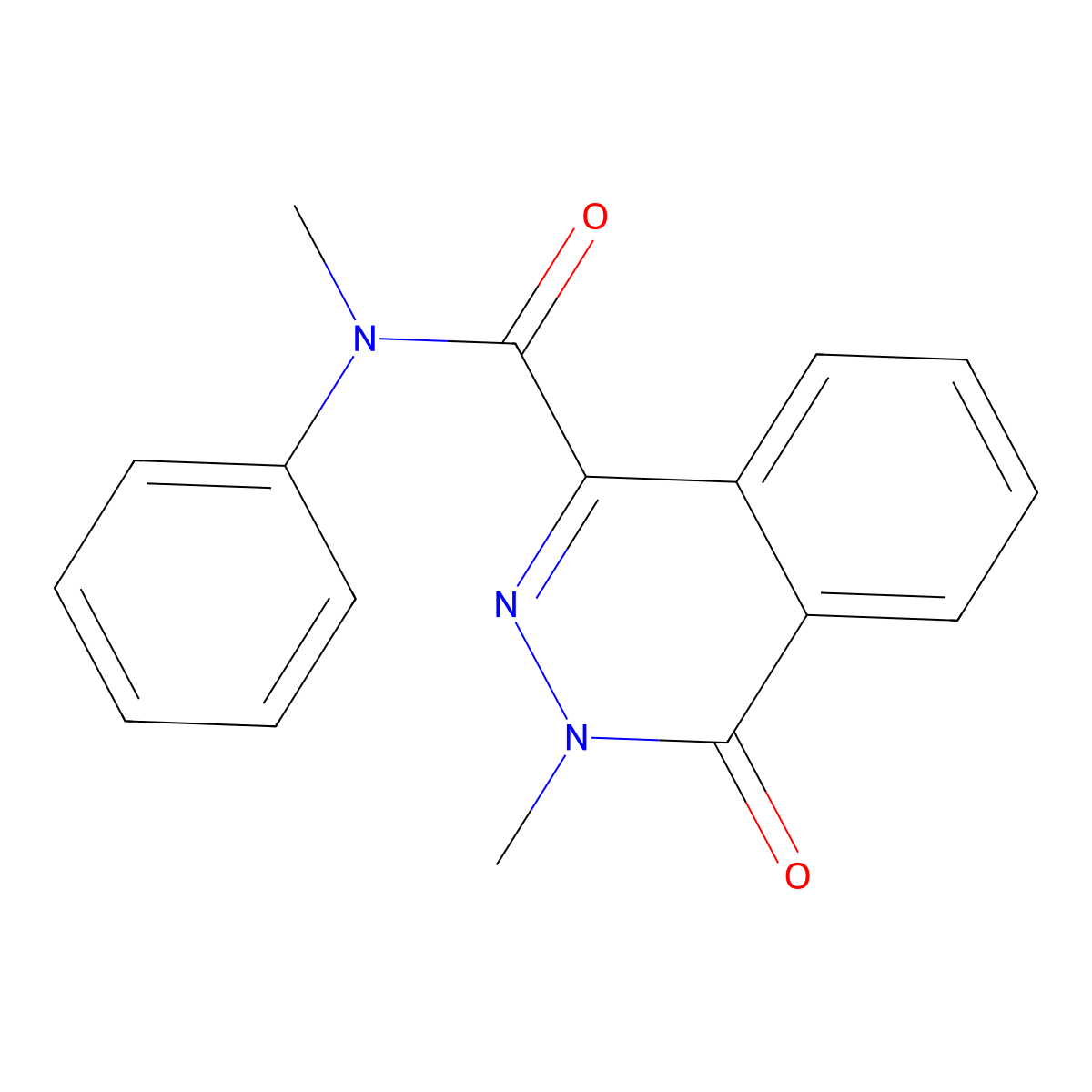 N,3-dimethyl-4-oxo-N-phenylphthalazine-1-carboxamide molecular structure, CAS 727676-16-6