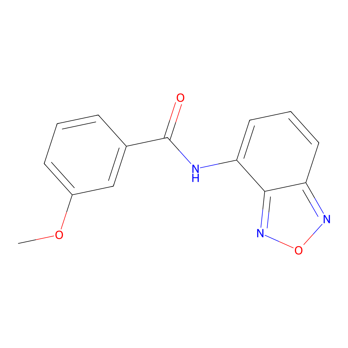 N-(2,1,3-benzoxadiazol-4-yl)-3-methoxybenzamide molecular structure, CAS 727679-96-1