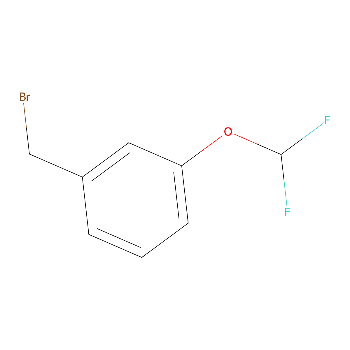 3-(Difluoromethoxy)benzyl bromide molecular structure, CAS 72768-95-7