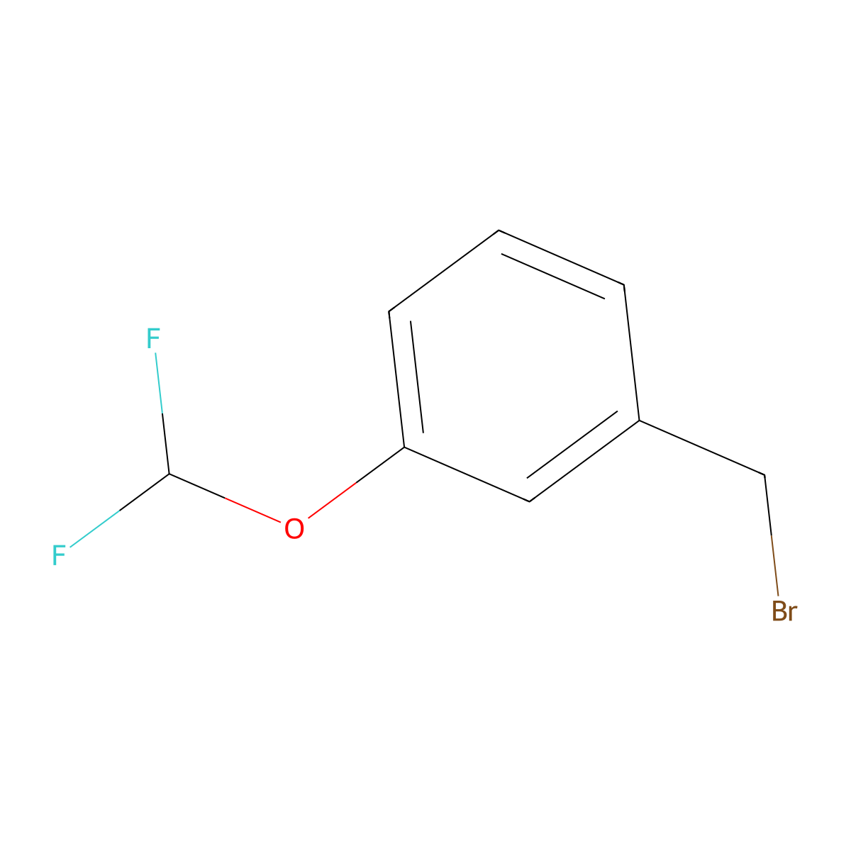3-(Difluoromethoxy)benzyl bromide molecular structure, CAS 72768-95-7