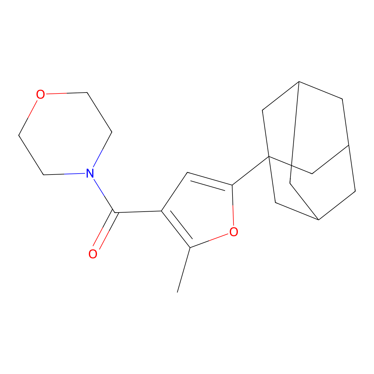 [5-(1-Adamantyl)-2-methylfuran-3-yl]-morpholin-4-ylmethanone molecular structure, CAS 727681-20-1