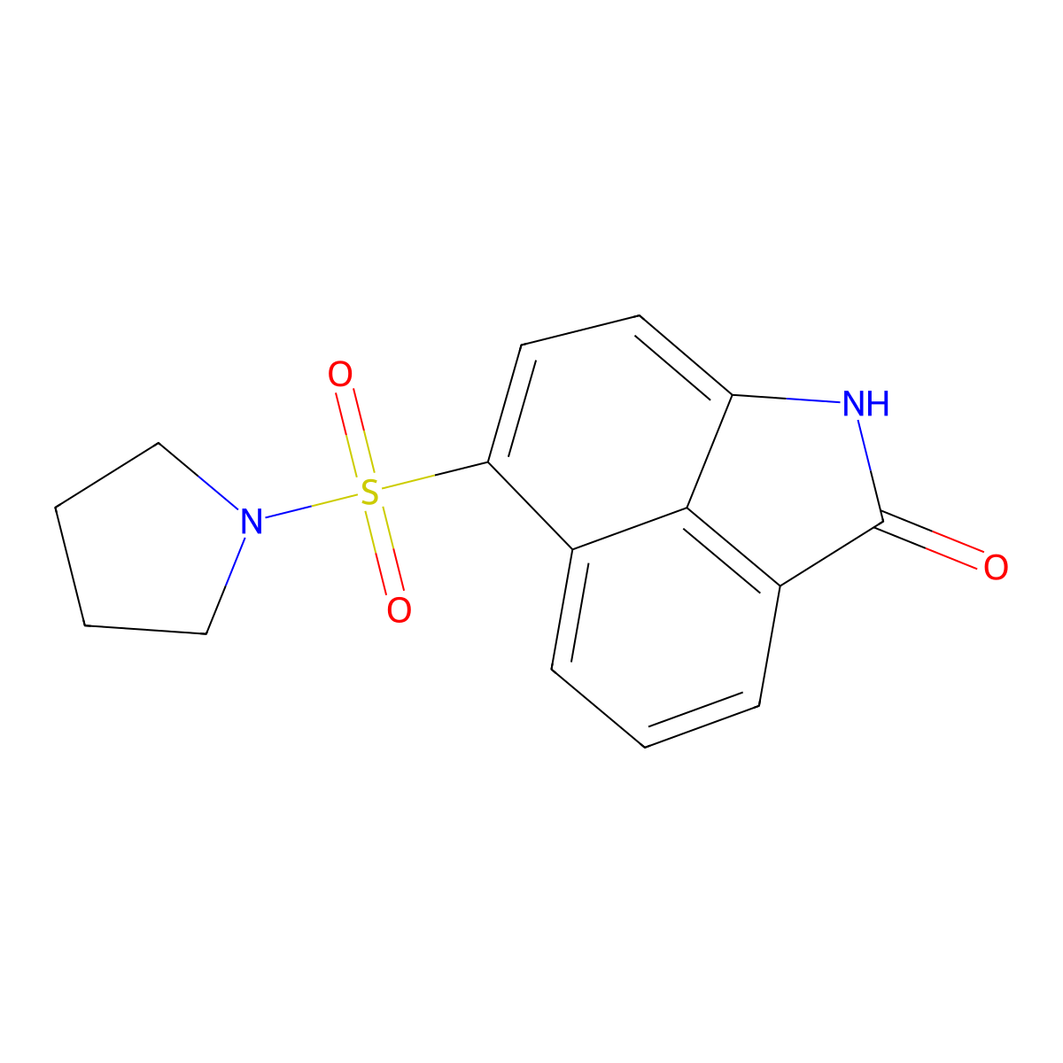 6-(1-pyrrolidinylsulfonyl)benzo[cd]indol-2(1H)-one molecular structure, CAS 727685-55-4