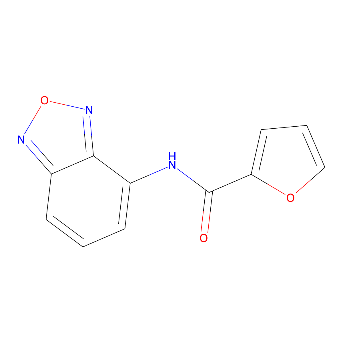 N-(2,1,3-benzoxadiazol-4-yl)furan-2-carboxamide molecular structure, CAS 727685-74-7