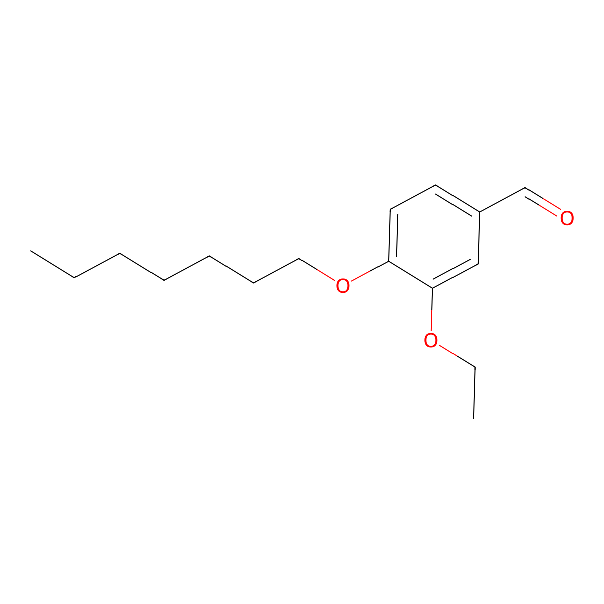 3-Ethoxy-4-(heptyloxy)benzaldehyde molecular structure, CAS 727704-75-8