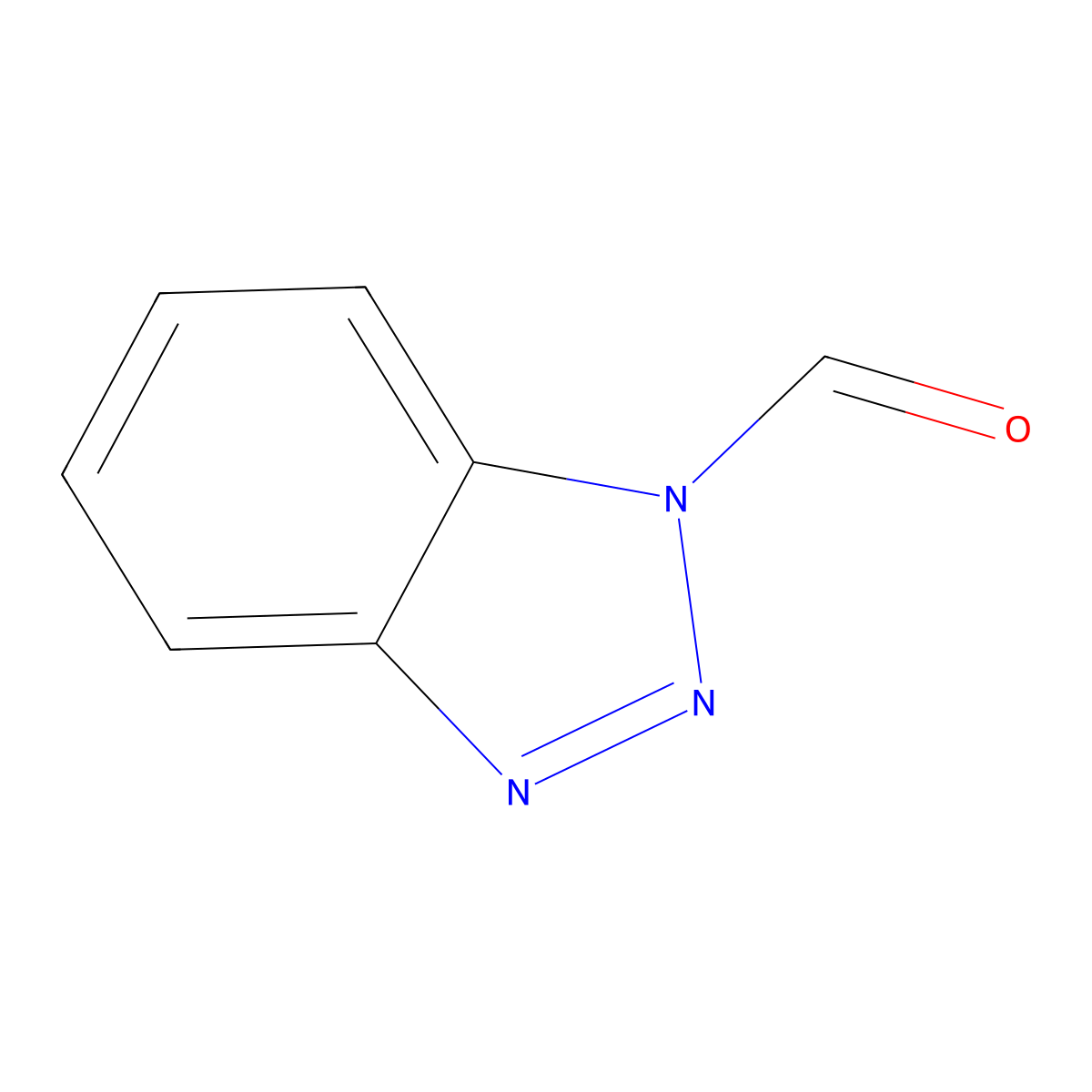 1H-Benzotriazole-1-carboxaldehyde molecular structure, CAS 72773-04-7