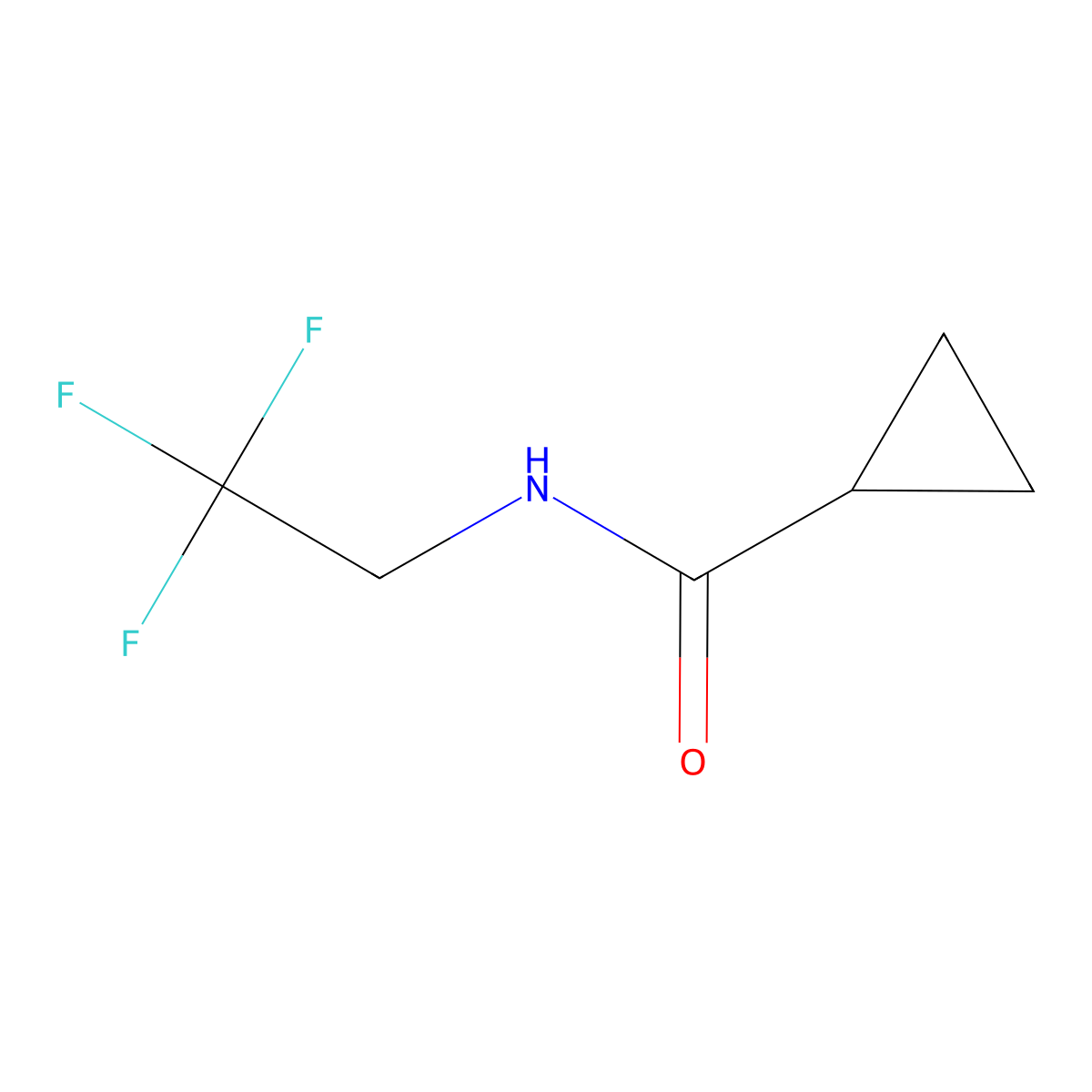 N-(2,2,2-trifluoroethyl)cyclopropanecarboxamide molecular structure, CAS 727731-82-0