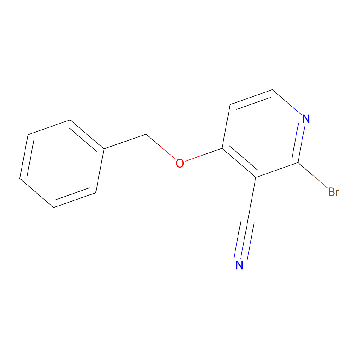 4-(Benzyloxy)-2-bromonicotinonitrile molecular structure, CAS 727737-51-1