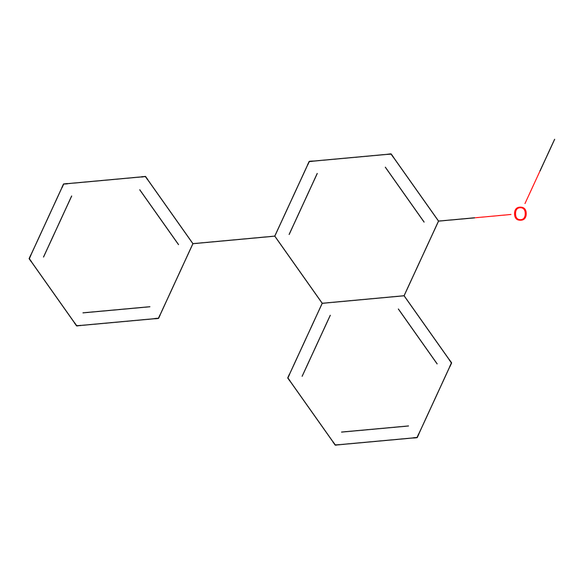 1-Methoxy-4-phenylnaphthalene molecular structure, CAS 72774-00-6
