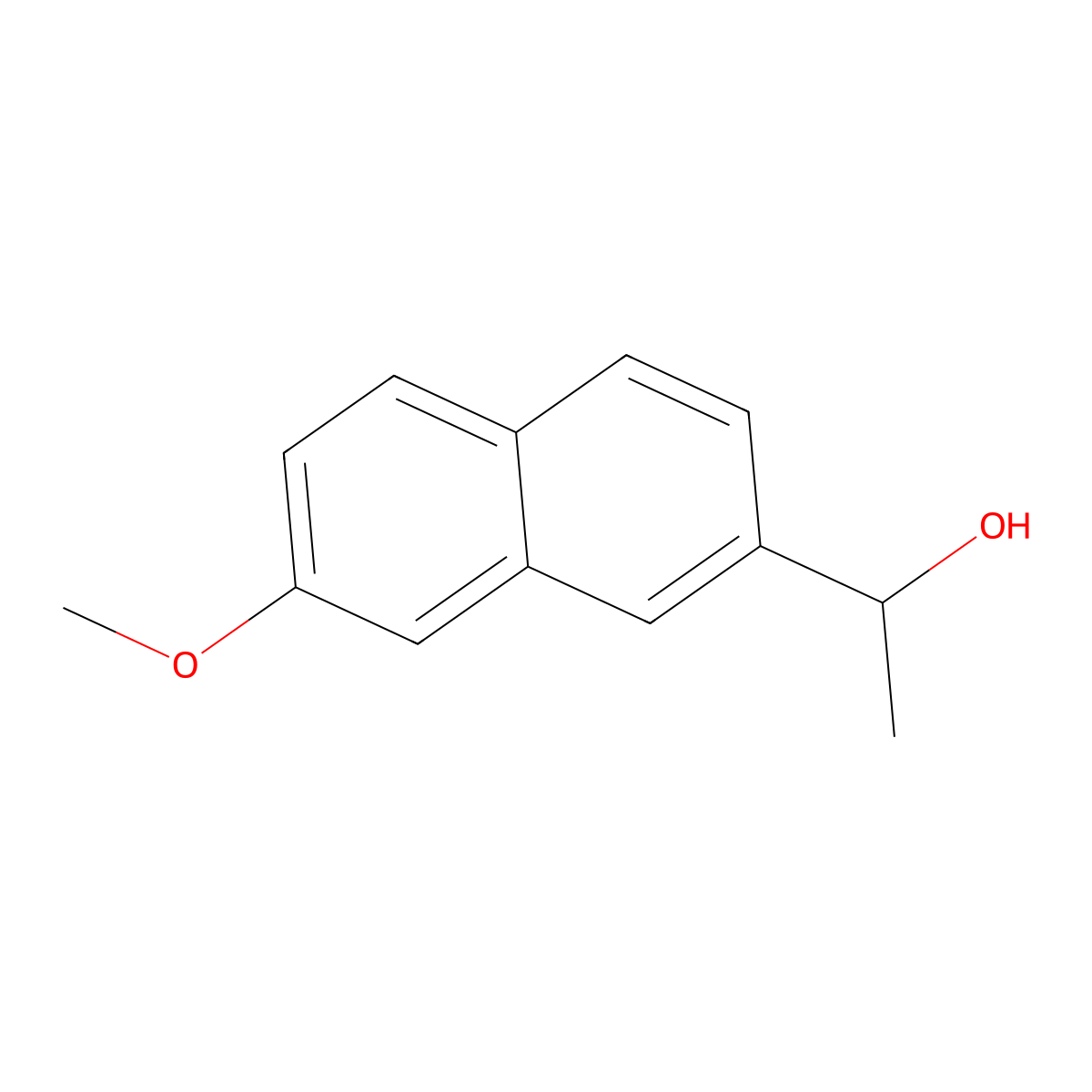 1-(7-Methoxynaphthalen-2-yl)ethanol molecular structure, CAS 72775-33-8