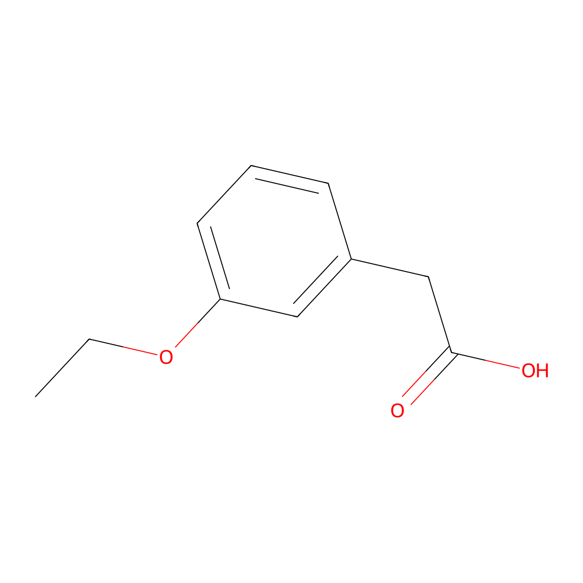 2-(3-ethoxyphenyl)acetic Acid molecular structure, CAS 72775-83-8