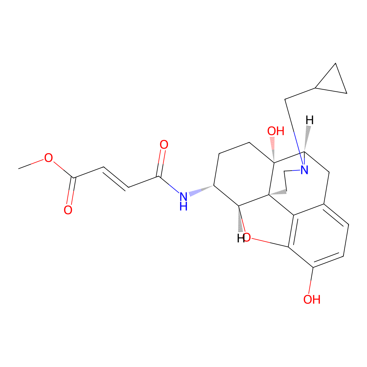 Beta-Funaltrexamine molecular structure, CAS 72782-05-9