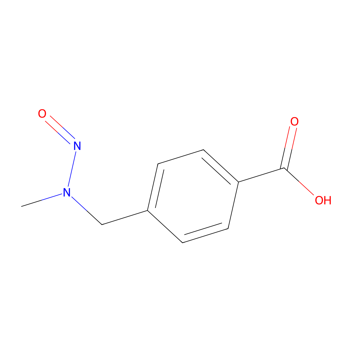 N-Nitroso-N-(4-carboxybenzyl)methylamine molecular structure, CAS 72782-13-9