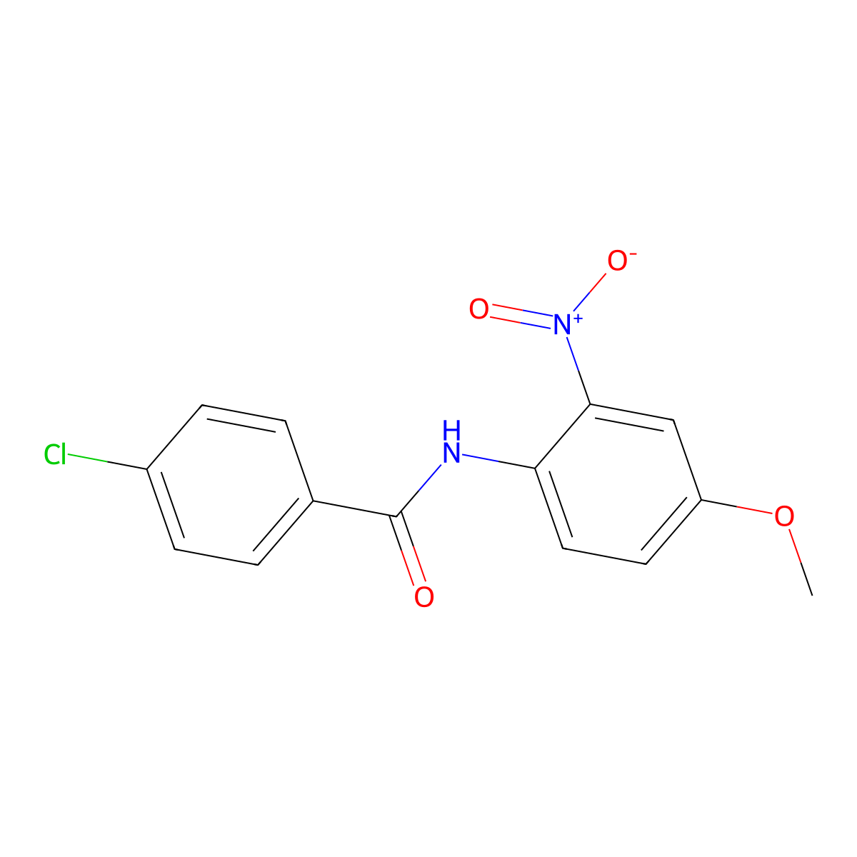4-chloro-N-(4-methoxy-2-nitrophenyl)benzamide molecular structure, CAS 72782-26-4