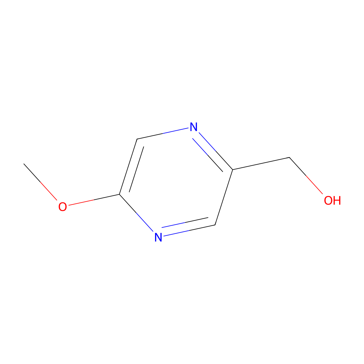 (5-Methoxypyrazin-2-yl)methanol molecular structure, CAS 72788-88-6