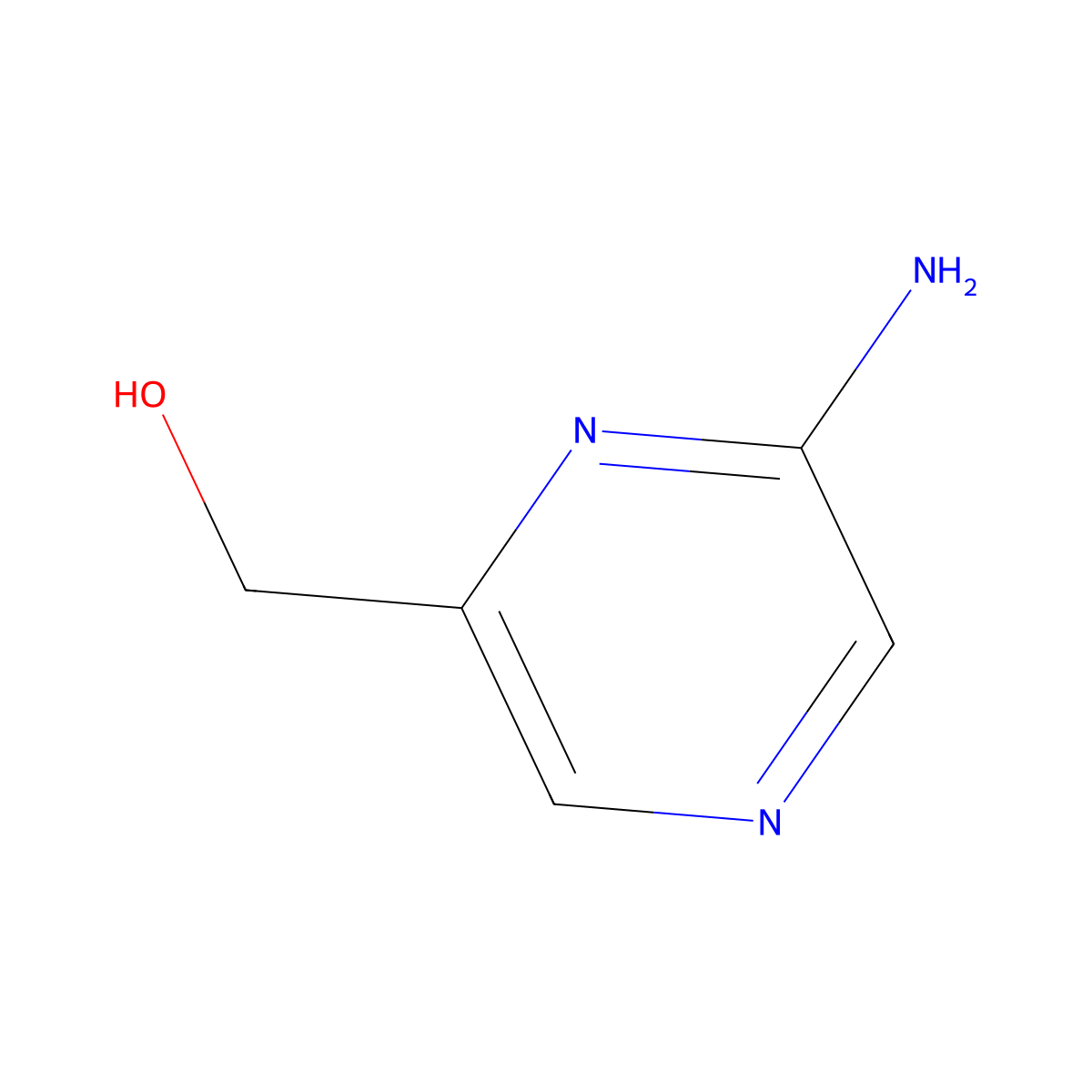 (6-Aminopyrazin-2-yl)methanol molecular structure, CAS 72788-90-0