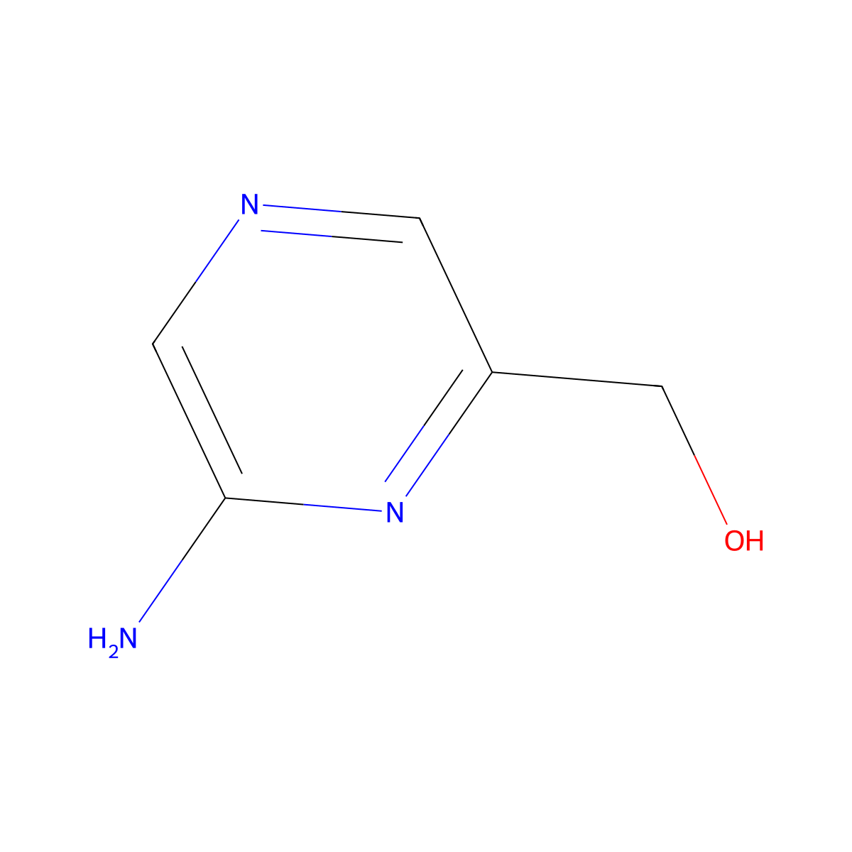 (6-Aminopyrazin-2-yl)methanol molecular structure, CAS 72788-90-0