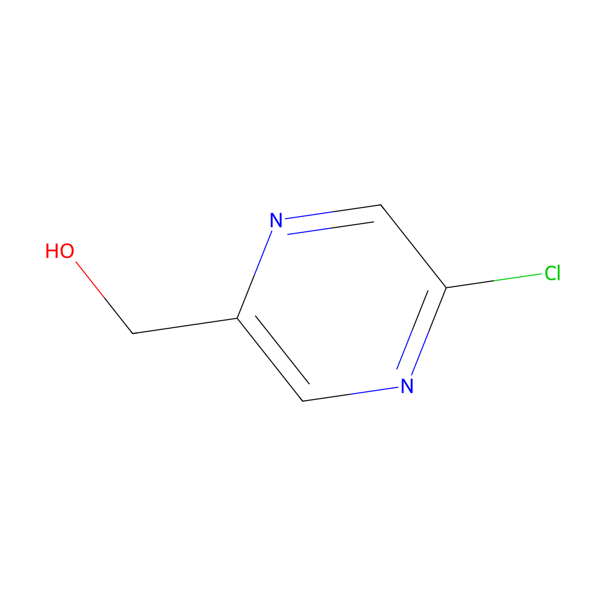 (5-Chloropyrazin-2-yl)methanol molecular structure, CAS 72788-94-4