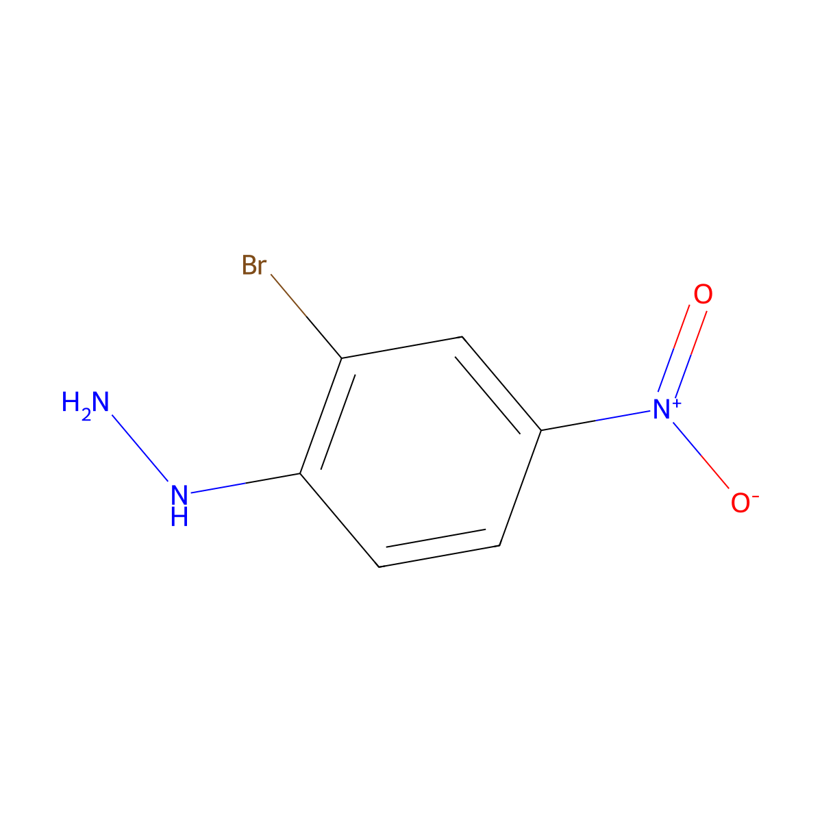 2-Bromo-4-nitro-phenyl-hydrazine molecular structure, CAS 72790-96-6