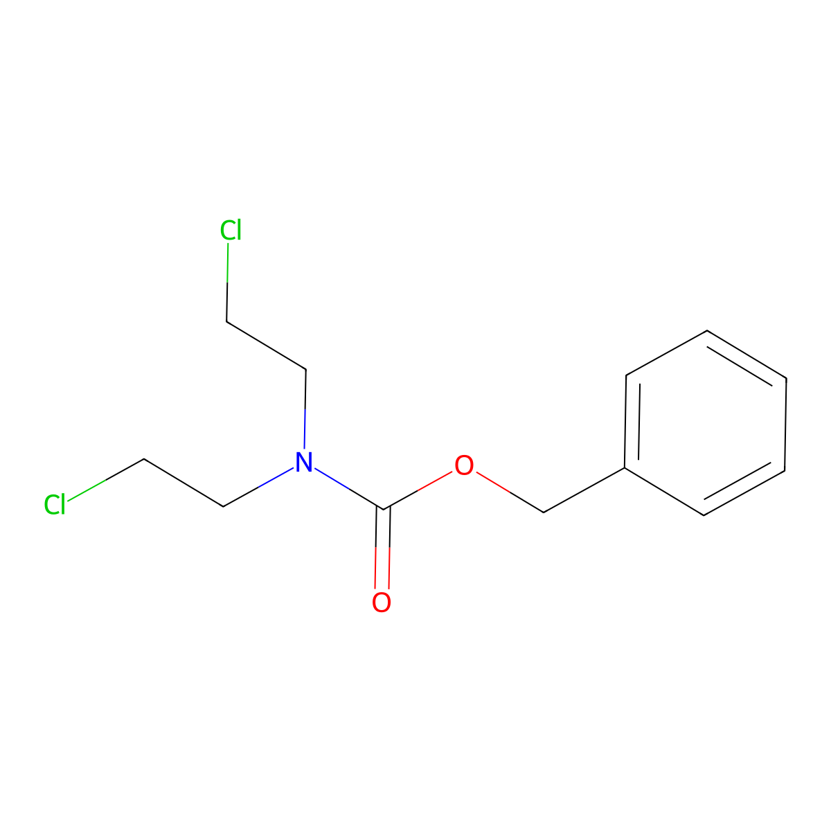 N-Cbz-N,N-bis(2-chloroethyl)amine molecular structure, CAS 72791-76-5