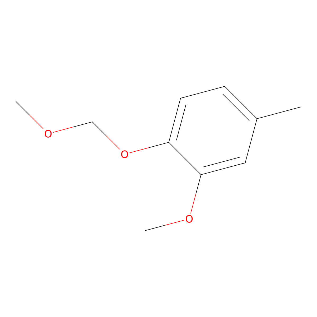 2-Methoxy-1-(methoxymethoxy)-4-methylbenzene molecular structure, CAS 72791-83-4
