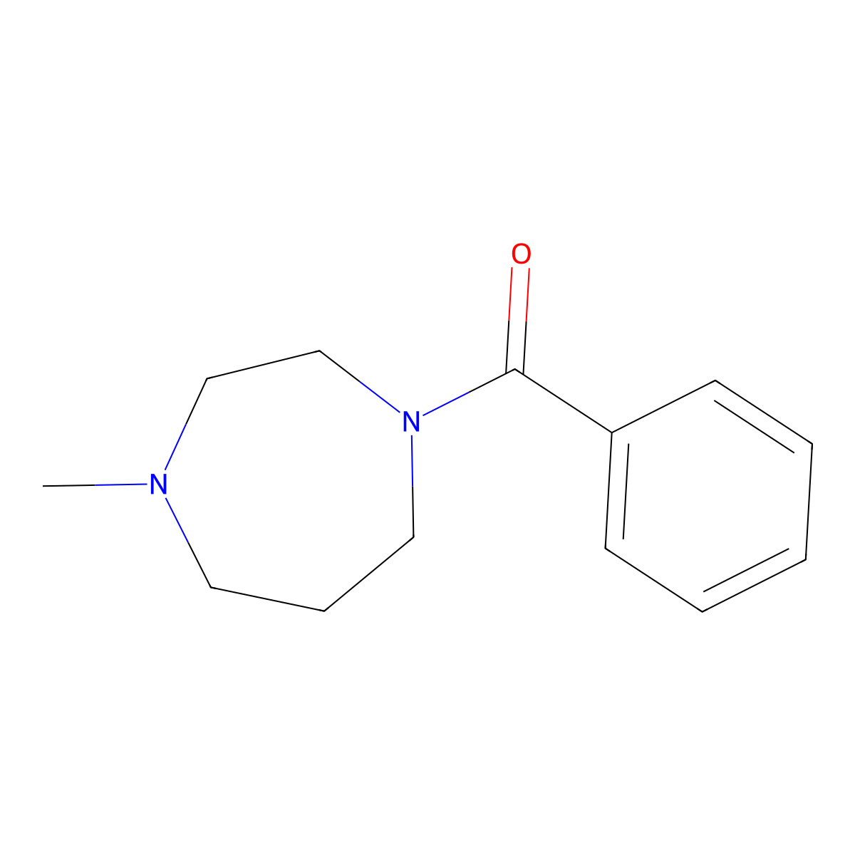 (4-Methyl-1,4-diazepan-1-yl)-phenylmethanone molecular structure, CAS 727965-54-0