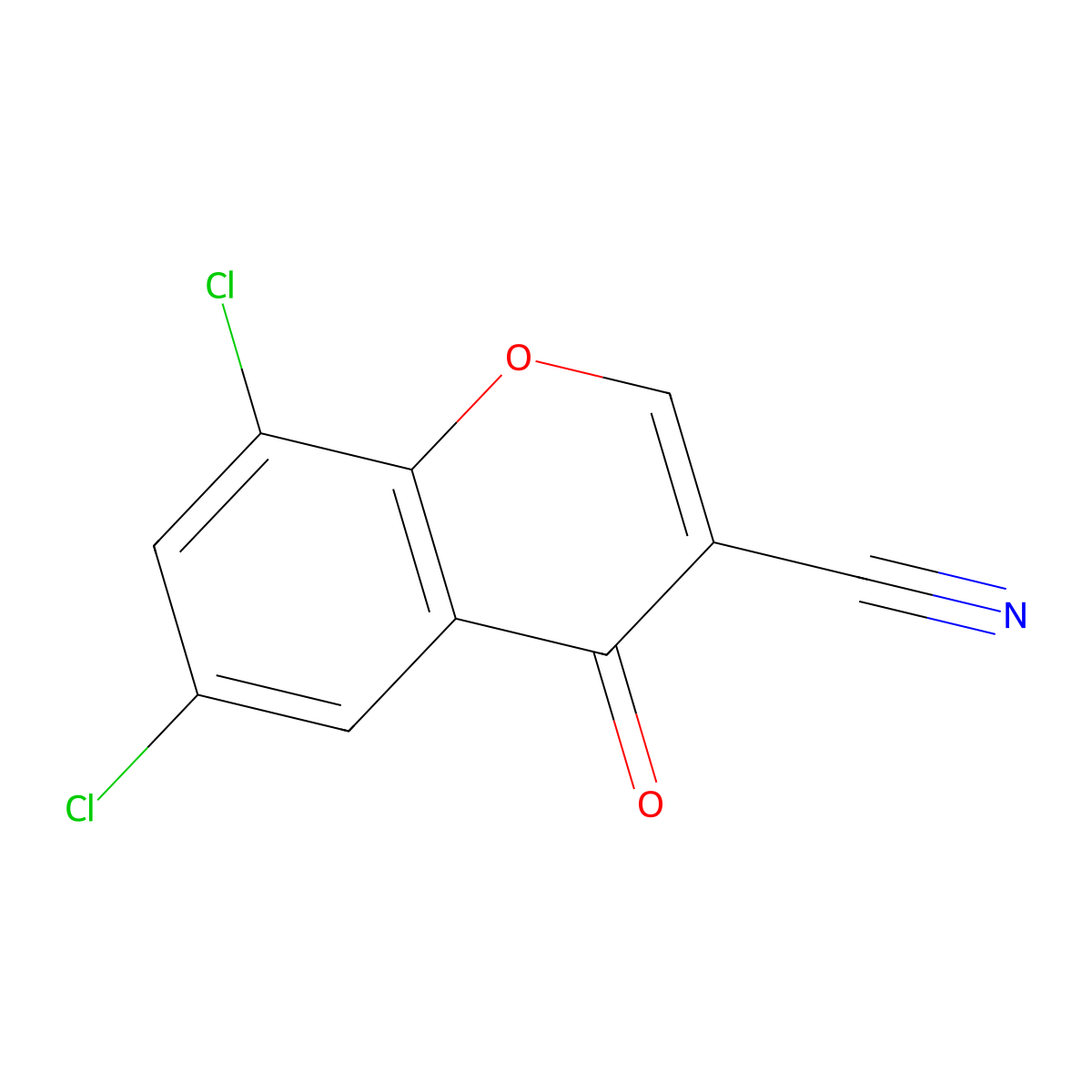 6,8-Dichloro-3-cyanochromone molecular structure, CAS 72798-32-4