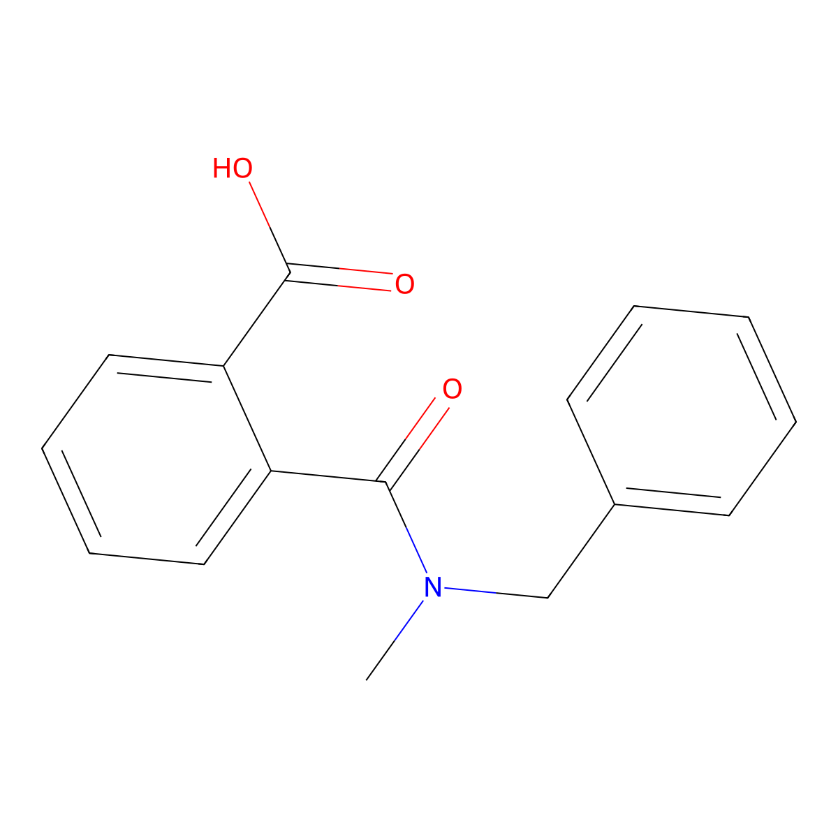 2-[Benzyl(methyl)carbamoyl]benzoic acid molecular structure, CAS 727983-42-8