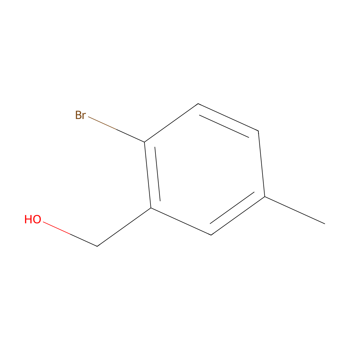(2-Bromo-5-methylphenyl)methanol molecular structure, CAS 727985-37-7
