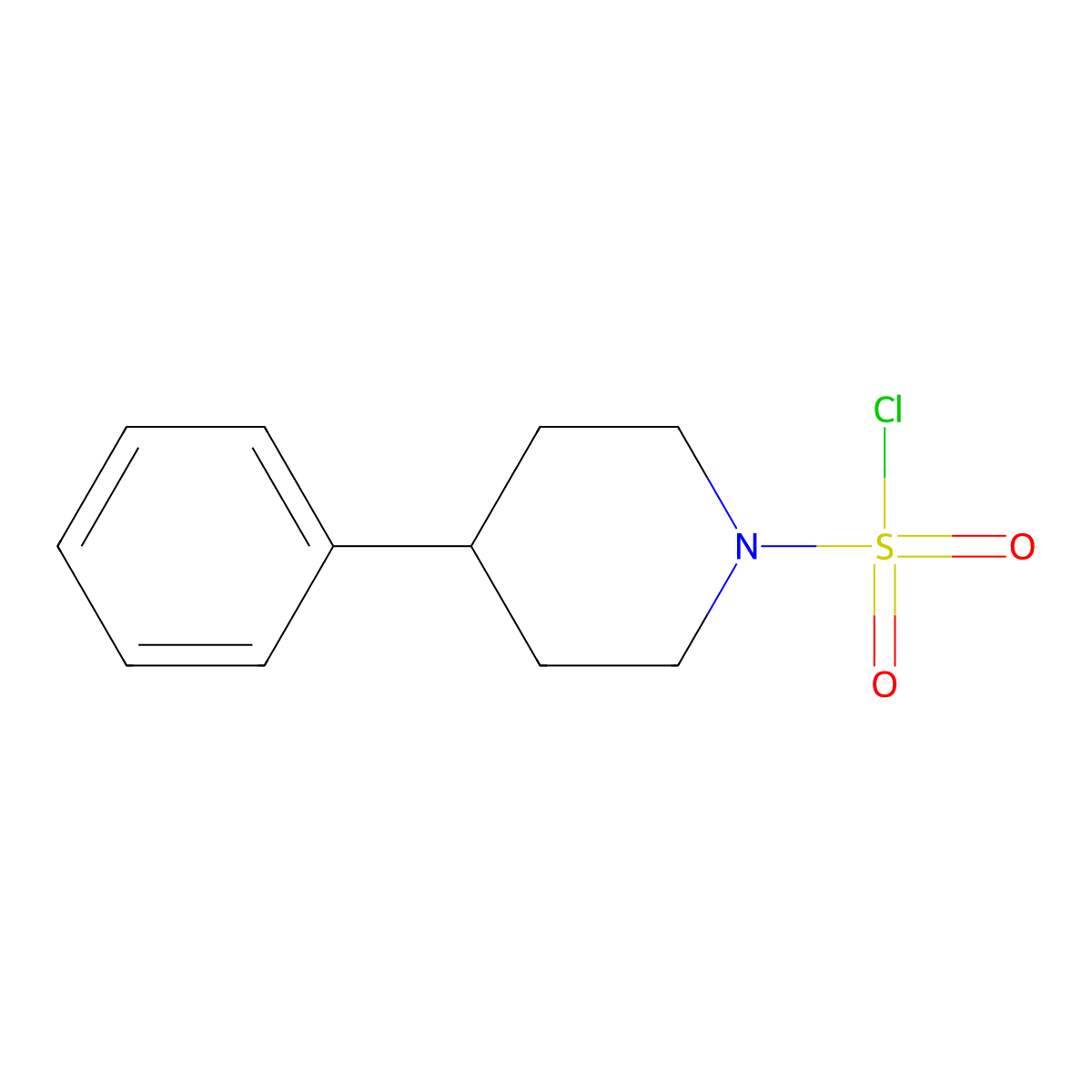 4-Phenylpiperidine-1-sulfonyl chloride molecular structure, CAS 727989-58-4