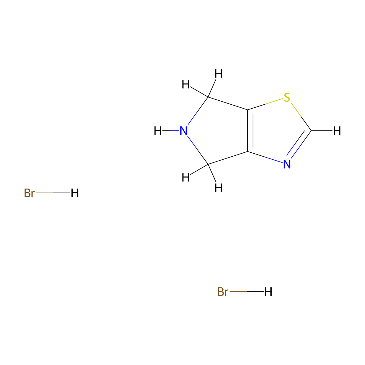 5,6-Dihydro-4h-pyrrolo[3,4-d]thiazole dihydrobromide molecular structure, CAS 727990-93-4