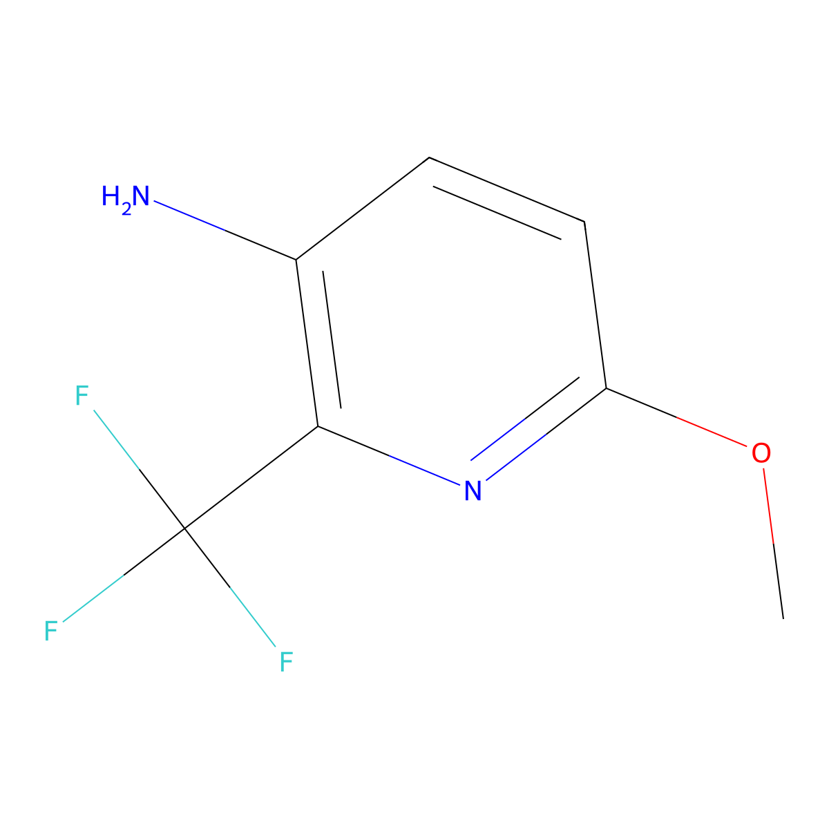 6-Methoxy-2-(trifluoromethyl)pyridin-3-amine molecular structure, CAS 727993-34-2