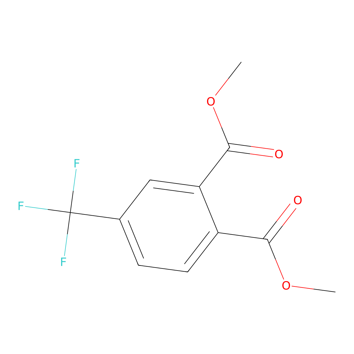 Dimethyl 4-(trifluoromethyl)phthalate molecular structure, CAS 728-47-2