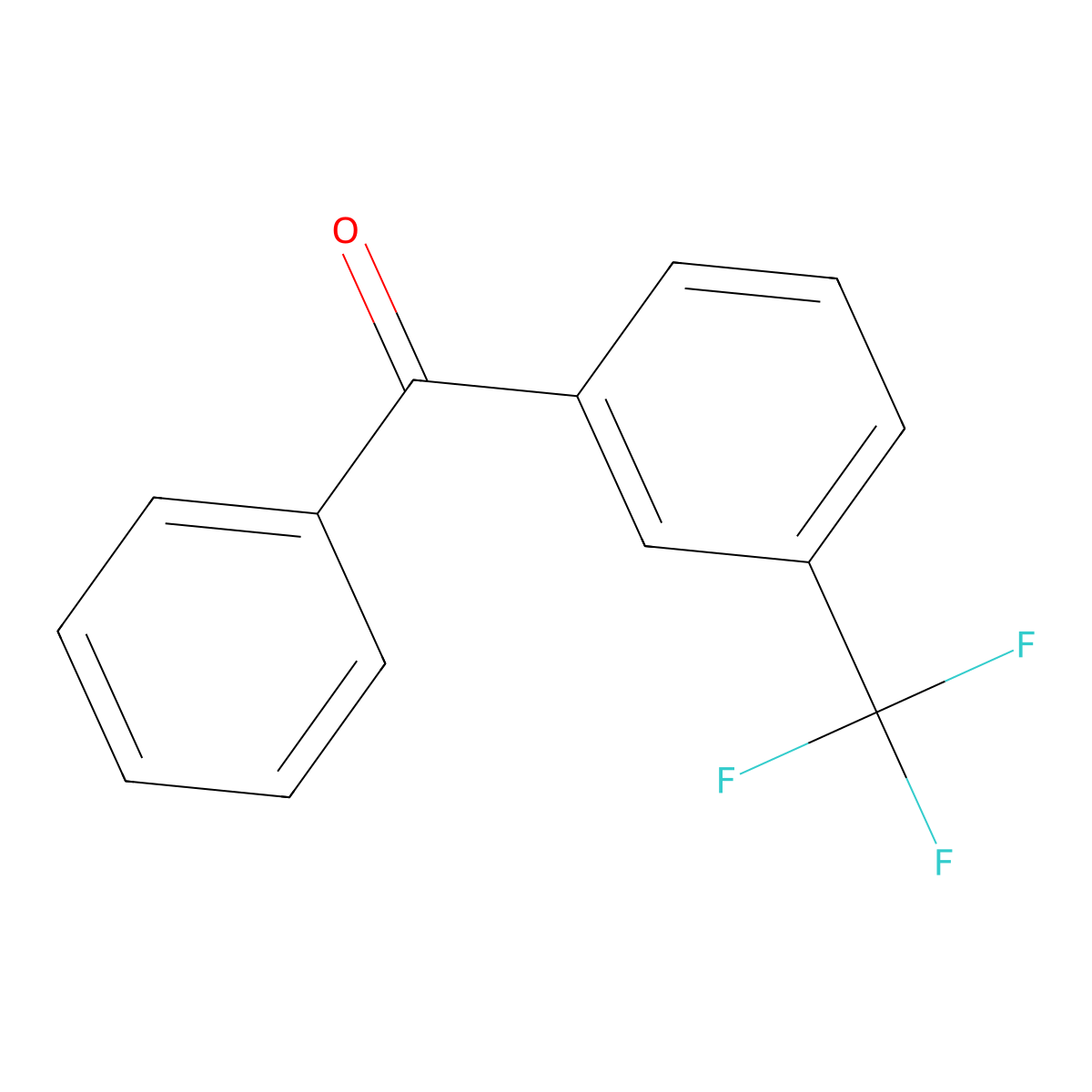 3-(Trifluoromethyl)benzophenone molecular structure, CAS 728-81-4