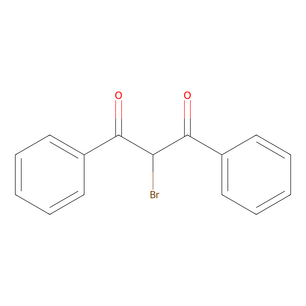 1,3-Propanedione, 2-bromo-1,3-diphenyl- molecular structure, CAS 728-84-7