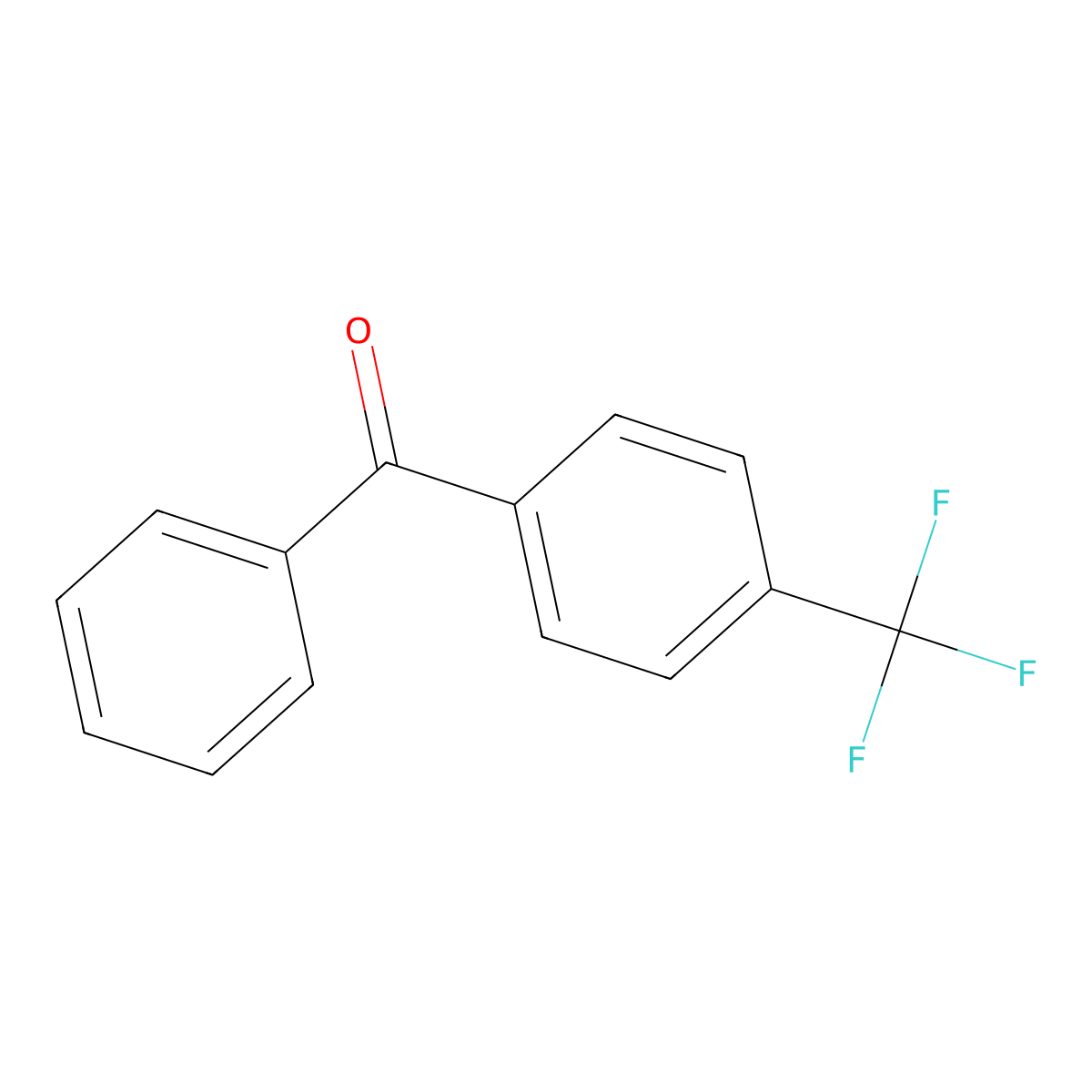 4-(Trifluoromethyl)benzophenone molecular structure, CAS 728-86-9