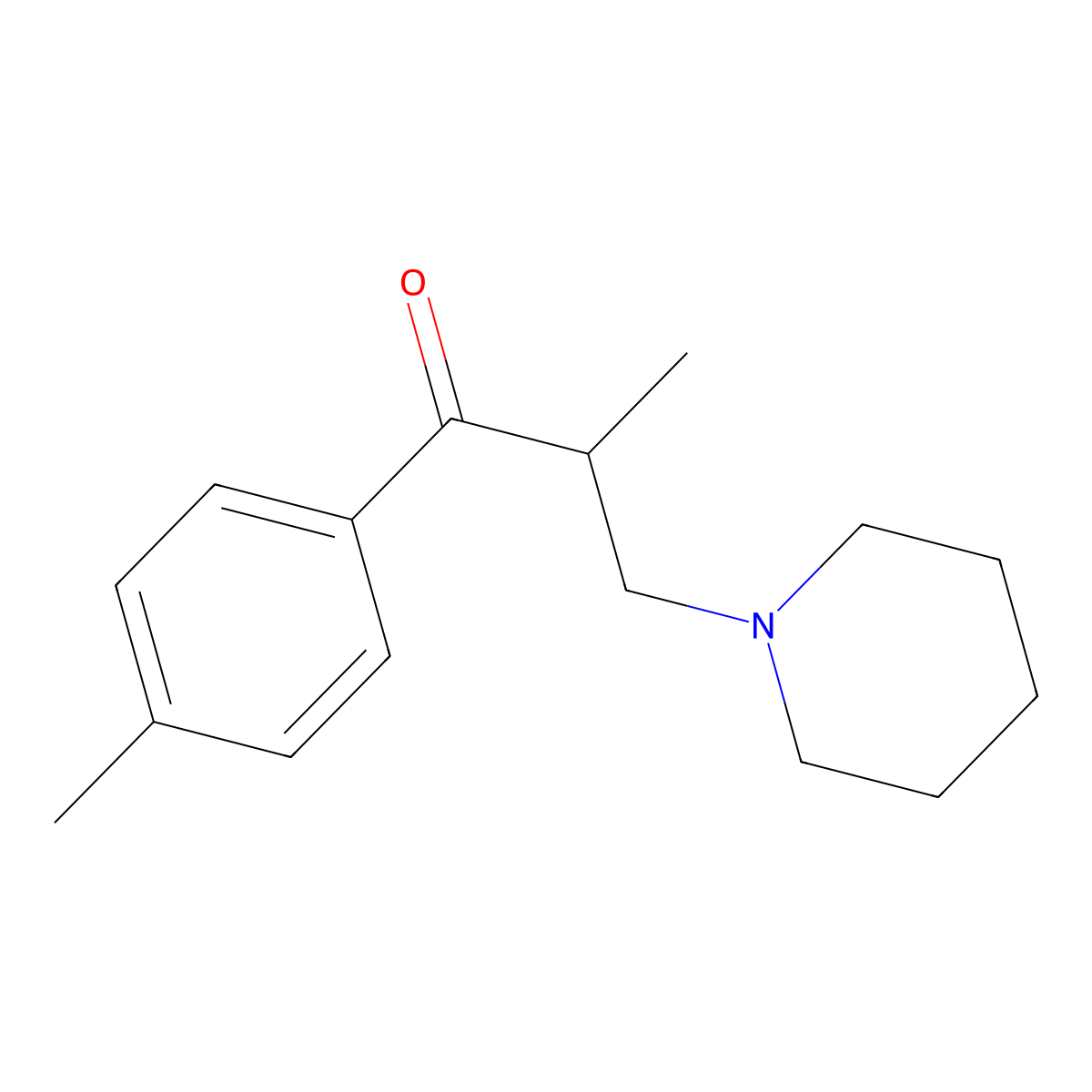 Tolperisone molecular structure, CAS 728-88-1