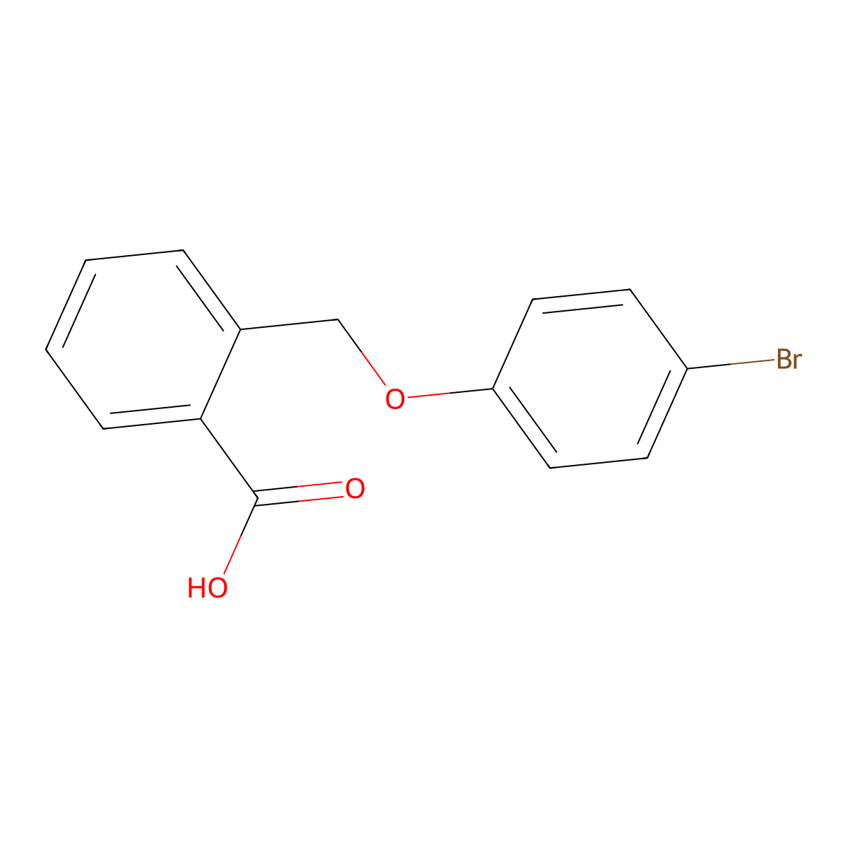 2-(4-Bromophenoxymethyl)benzoic acid molecular structure, CAS 728-96-1