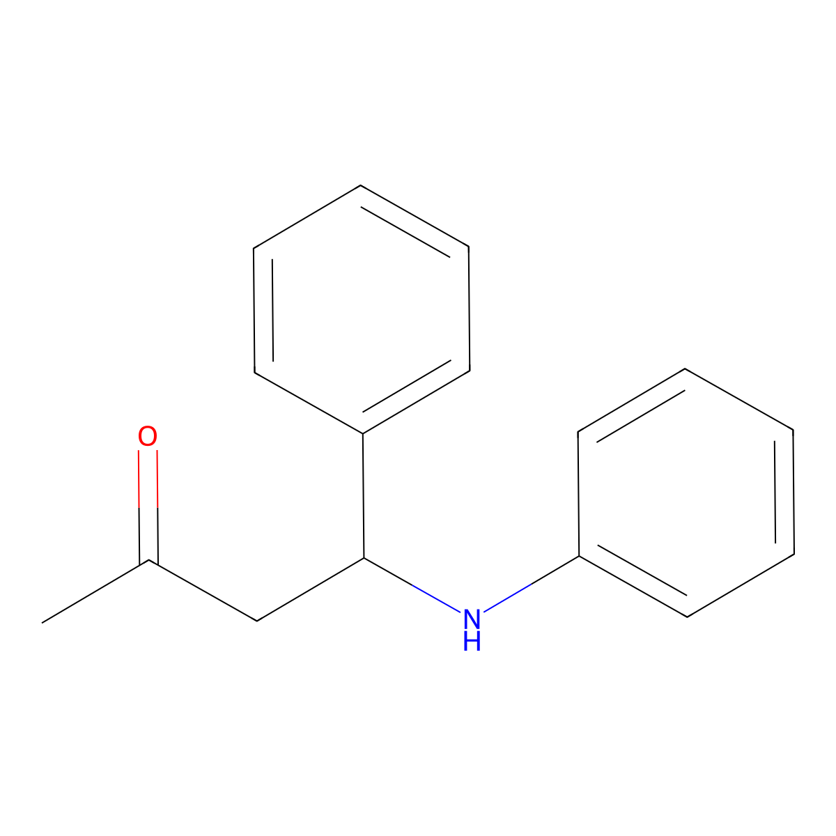 4-Anilino-4-phenyl-2-butanone molecular structure, CAS 728-99-4