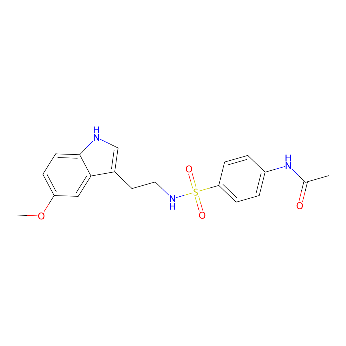 N-(4-{[2-(5-methoxy-1H-indol-3-yl)ethyl]sulfamoyl}phenyl)acetamide molecular structure, CAS 728002-32-2