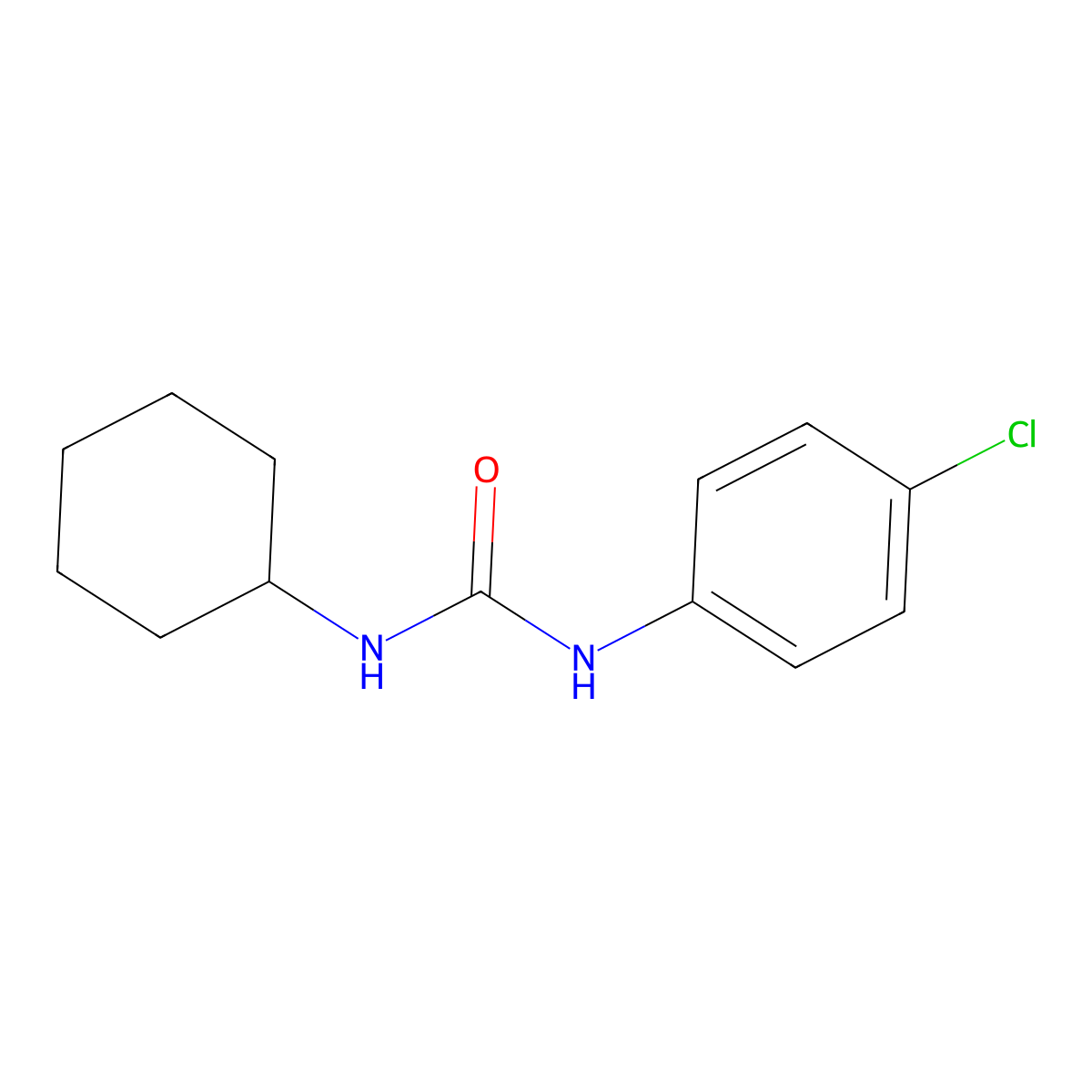1-(4-Chlorophenyl)-3-cyclohexylurea molecular structure, CAS 72802-46-1