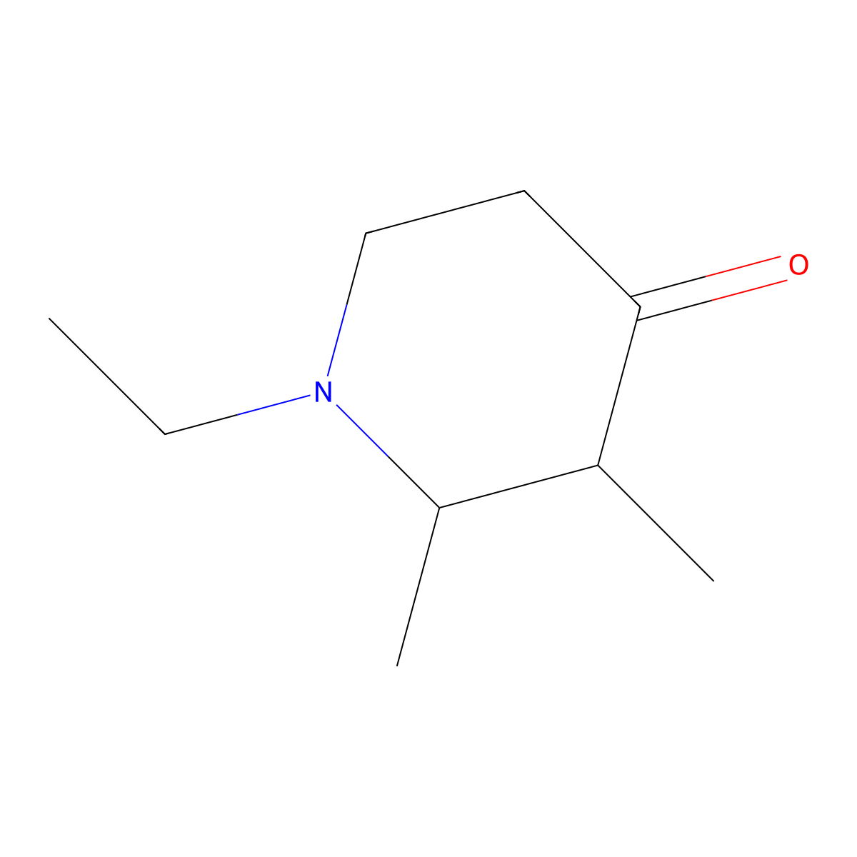 1-Ethyl-2,3-dimethyl-4-piperidinone molecular structure, CAS 728024-60-0