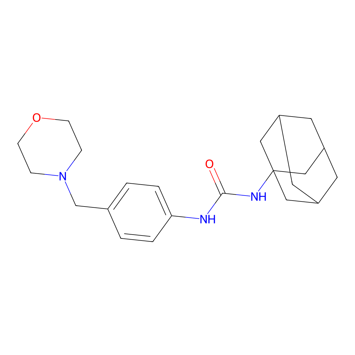 1-(1-Adamantyl)-3-[4-(morpholin-4-ylmethyl)phenyl]urea molecular structure, CAS 728029-28-5