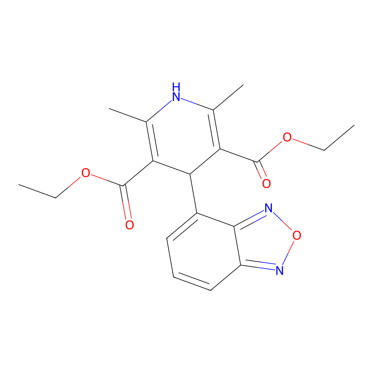 Darodipine molecular structure, CAS 72803-02-2