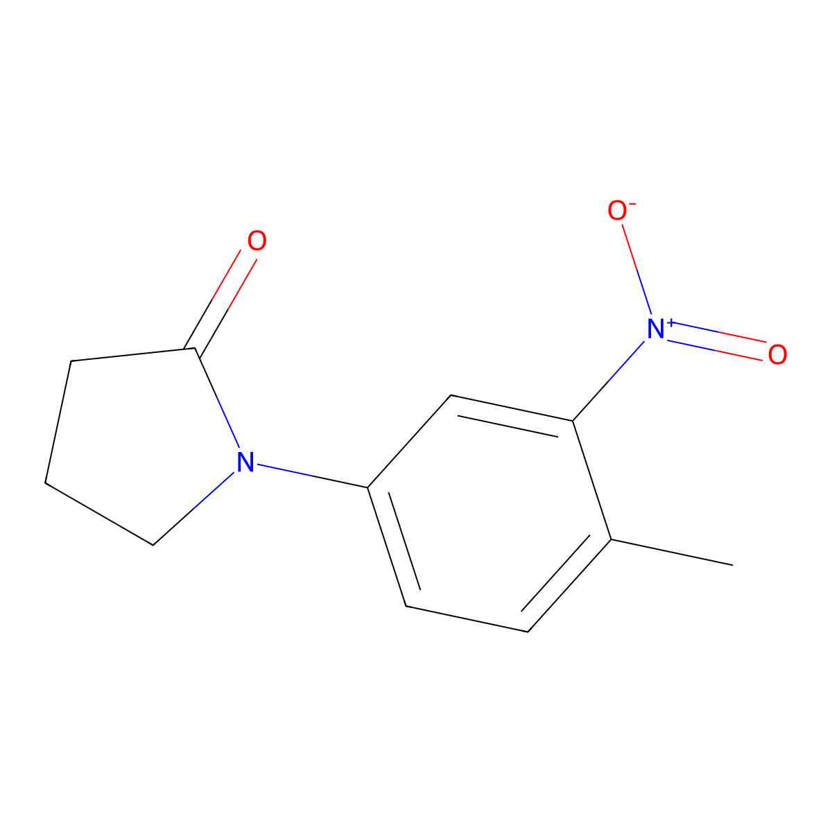 1-(4-Methyl-3-nitrophenyl)pyrrolidin-2-one molecular structure, CAS 728030-28-2