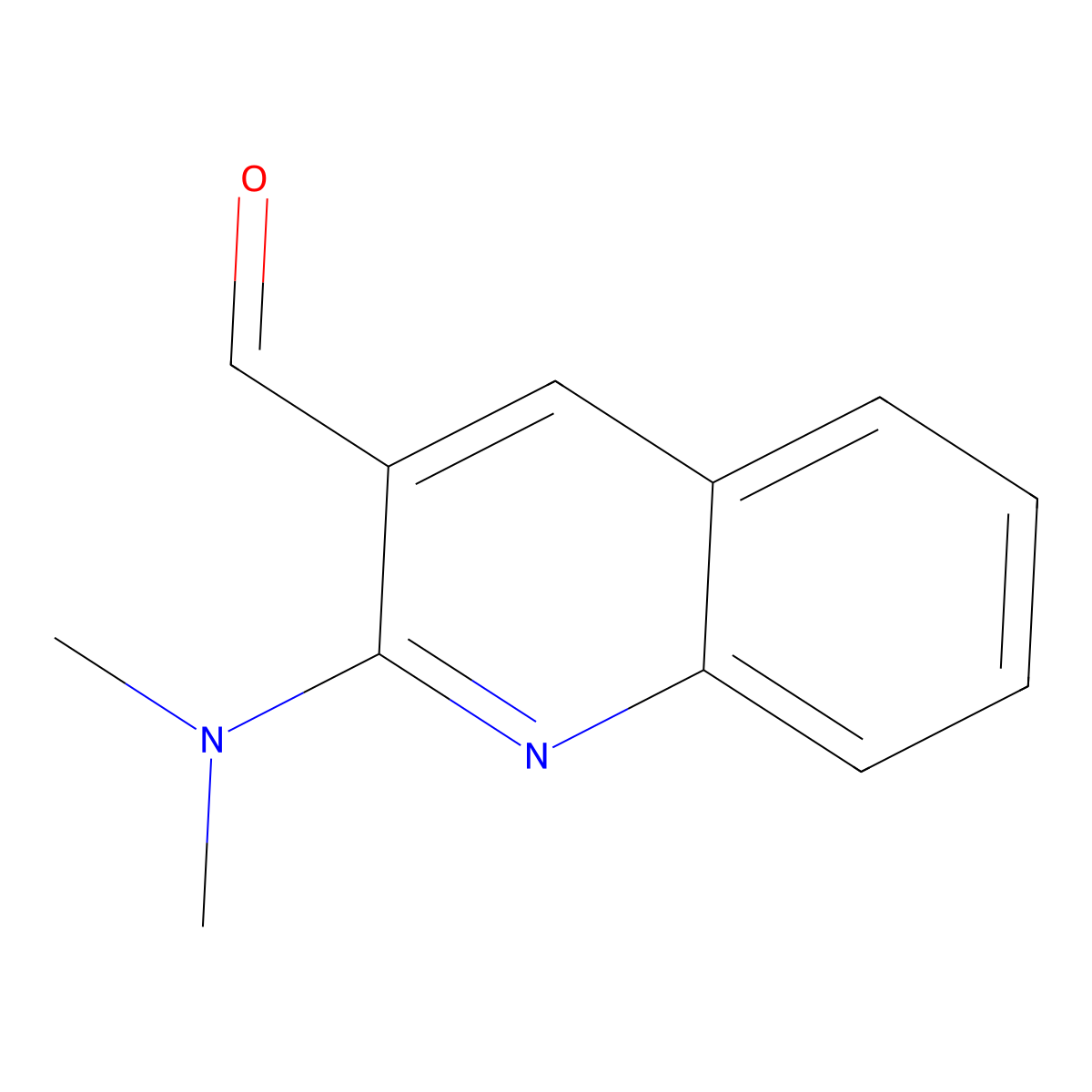 2-(Dimethylamino)quinoline-3-carbaldehyde molecular structure, CAS 728035-61-8
