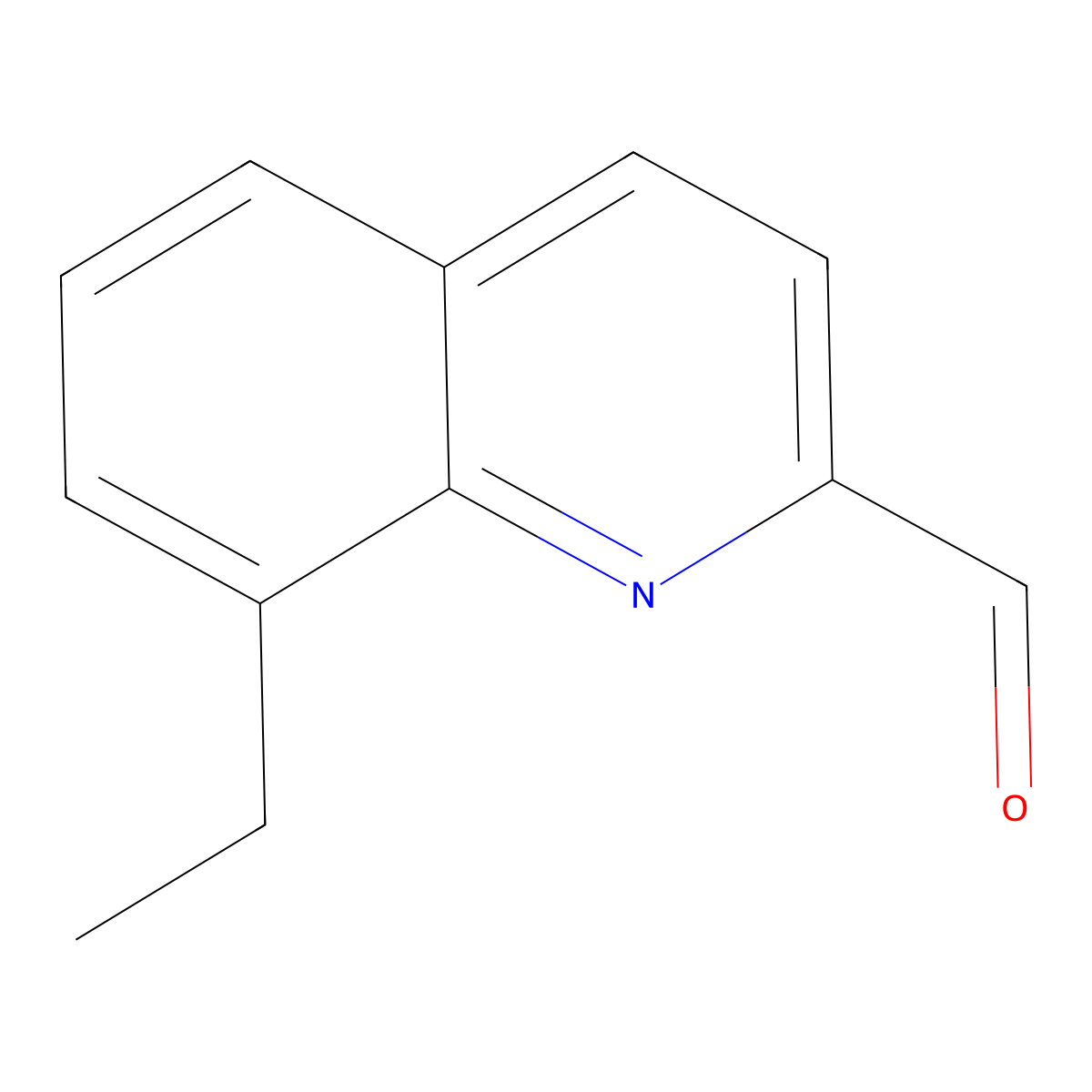 8-Ethylquinoline-2-carbaldehyde molecular structure, CAS 72804-91-2