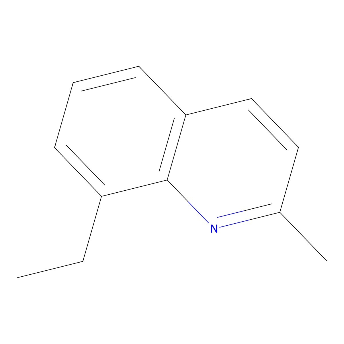 8-Ethyl-2-methylquinoline molecular structure, CAS 72804-93-4