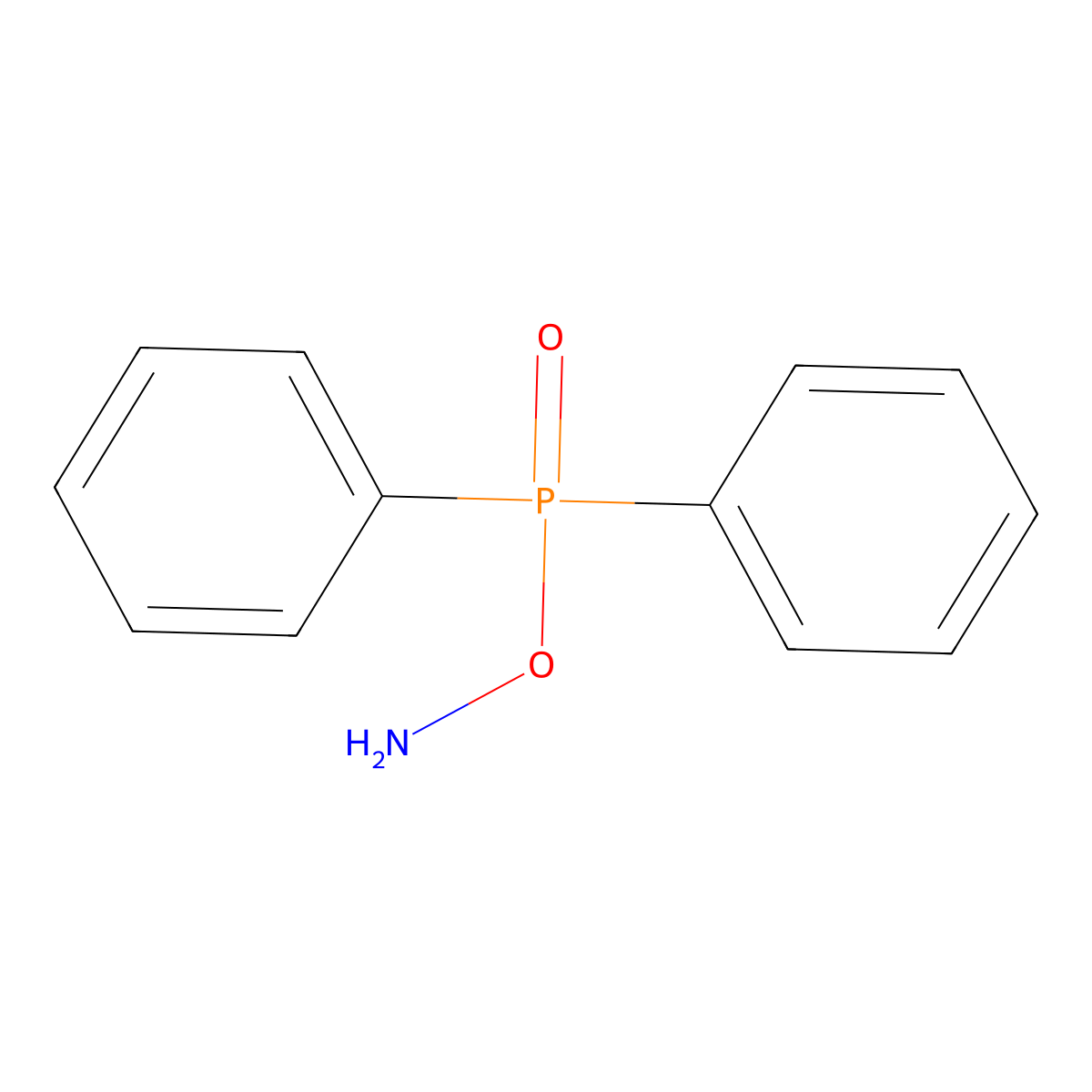 O-(Diphenylphosphinyl)hydroxylamine molecular structure, CAS 72804-96-7
