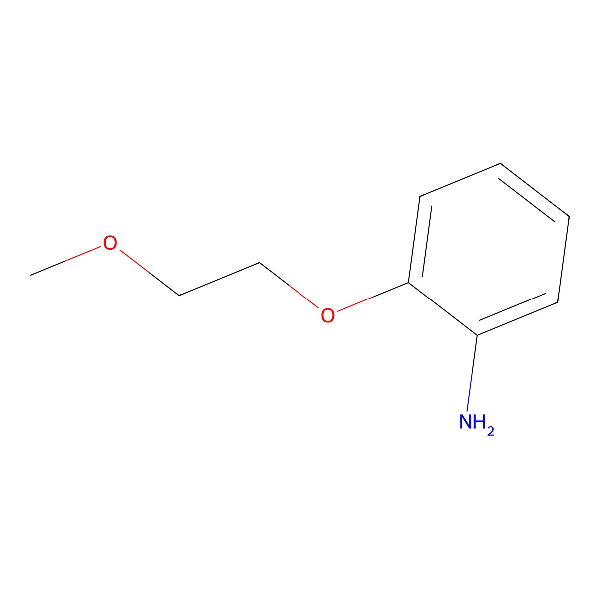 2-(2-Methoxyethoxy)aniline molecular structure, CAS 72806-66-7